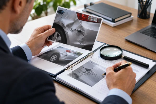 Analizarea documentelor unui dosar de despăgubire auto